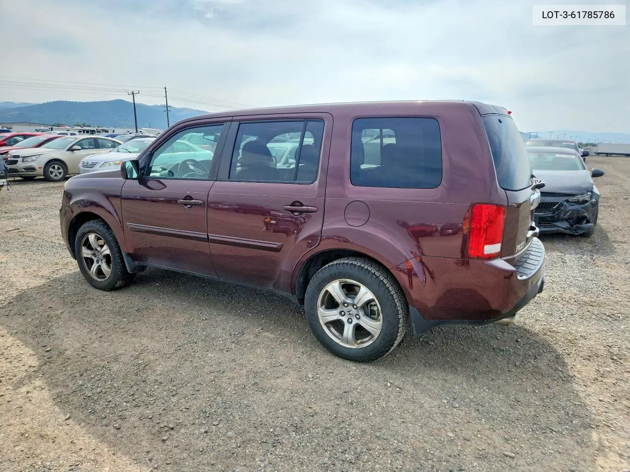 2015 Honda Pilot Ex VIN: LOT-3-61785786 Lot: 61785786
