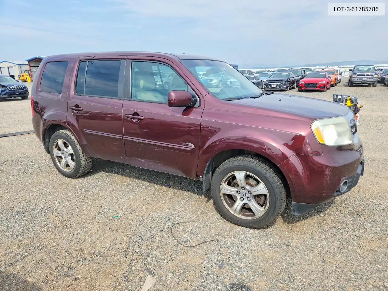 2015 Honda Pilot Ex VIN: LOT-3-61785786 Lot: 61785786
