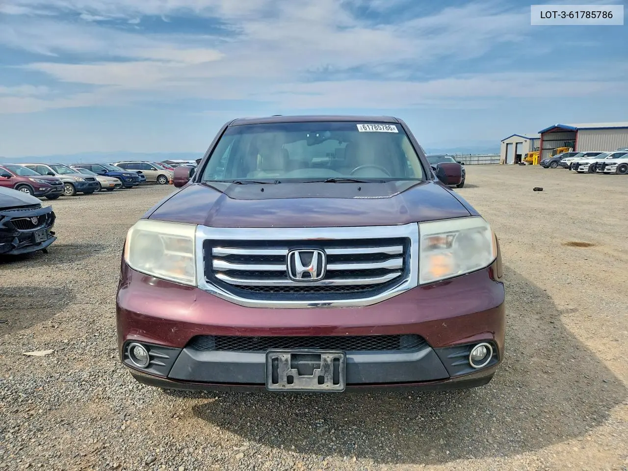 2015 Honda Pilot Ex VIN: LOT-3-61785786 Lot: 61785786