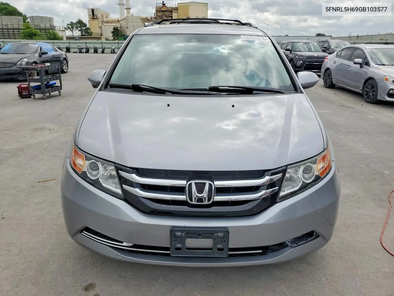 2016 Honda Odyssey Exl VIN: 5FNRL5H69GB103577 Lot: 56938316