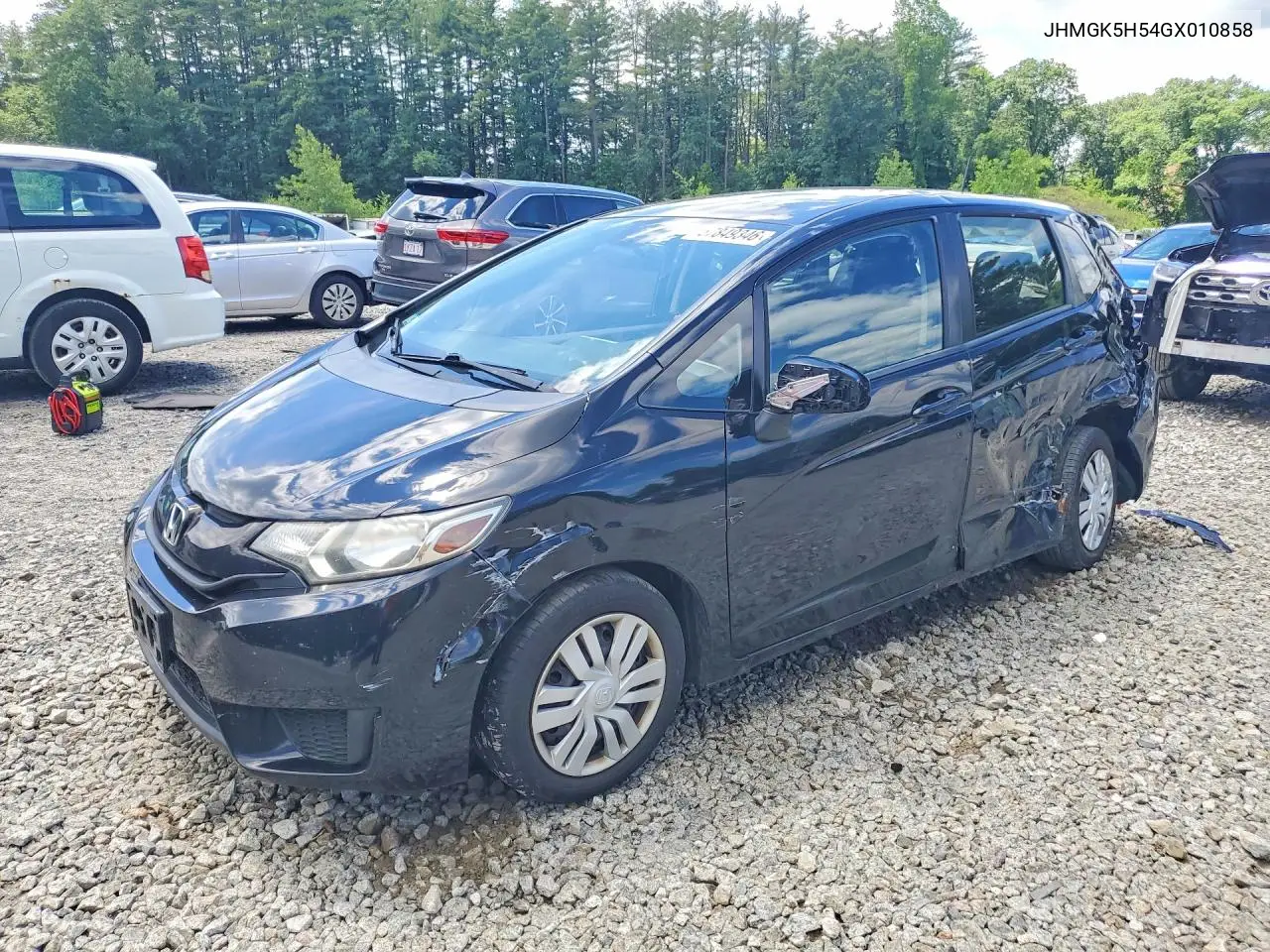 2016 Honda Fit Lx VIN: JHMGK5H54GX010858 Lot: 57849346