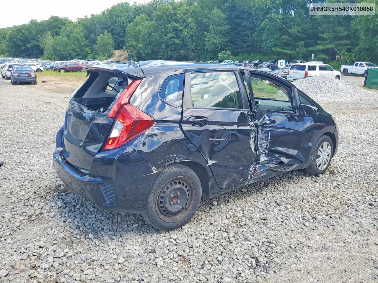 2016 Honda Fit Lx VIN: JHMGK5H54GX010858 Lot: 57849346