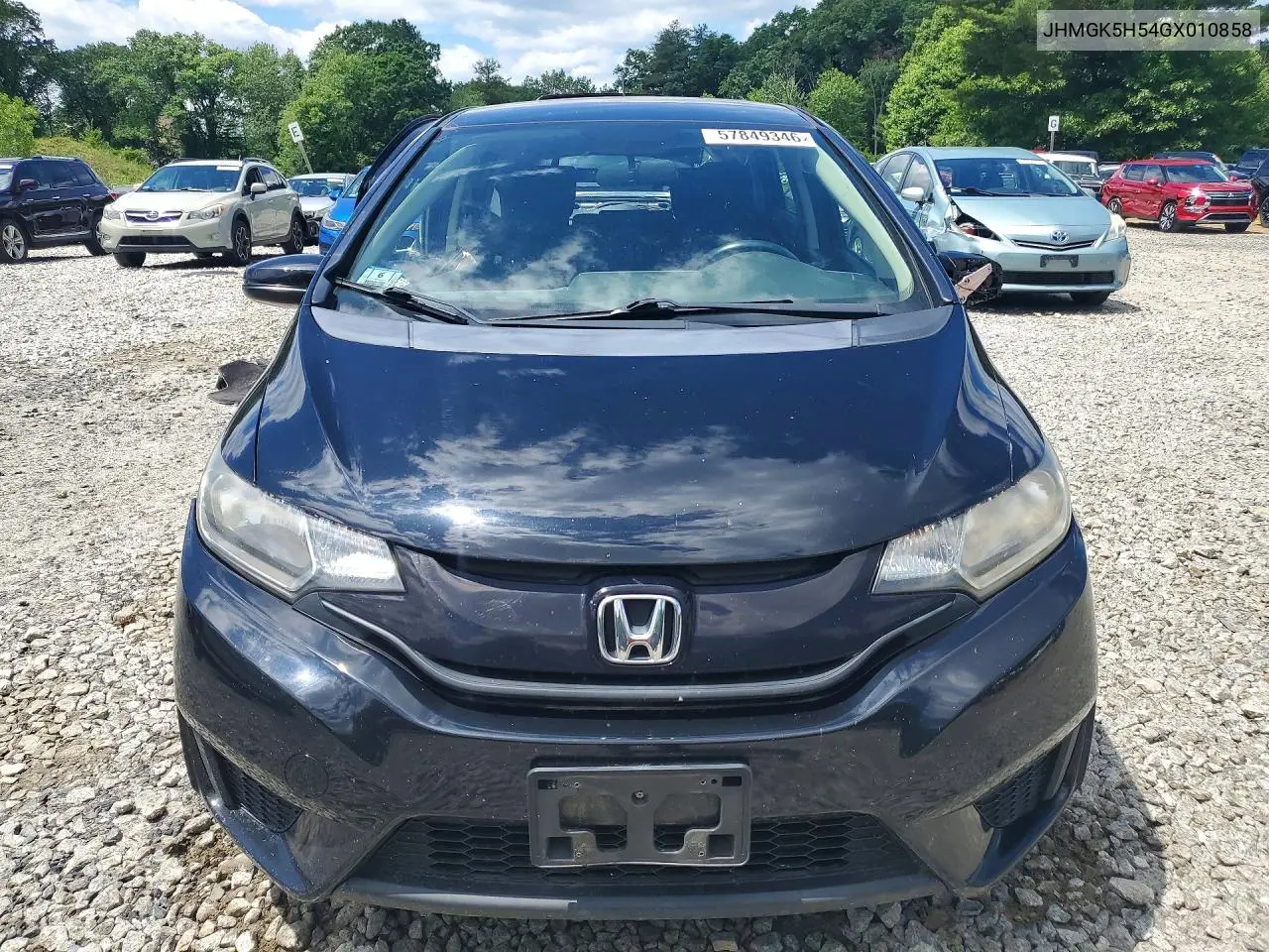2016 Honda Fit Lx VIN: JHMGK5H54GX010858 Lot: 57849346