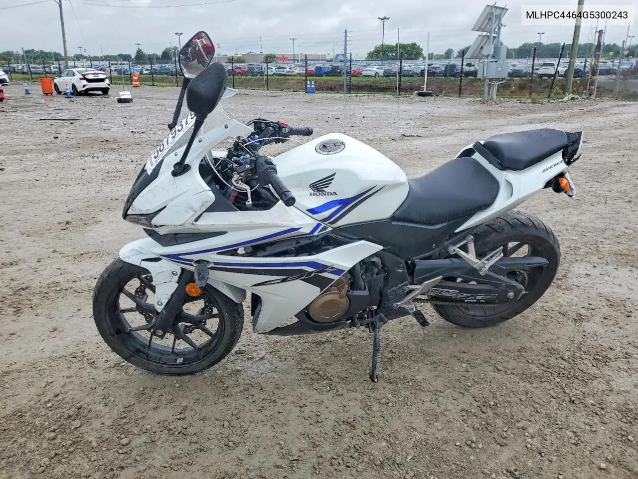 2016 Honda Cbr500 R VIN: MLHPC4464G5300243 Lot: 58793796