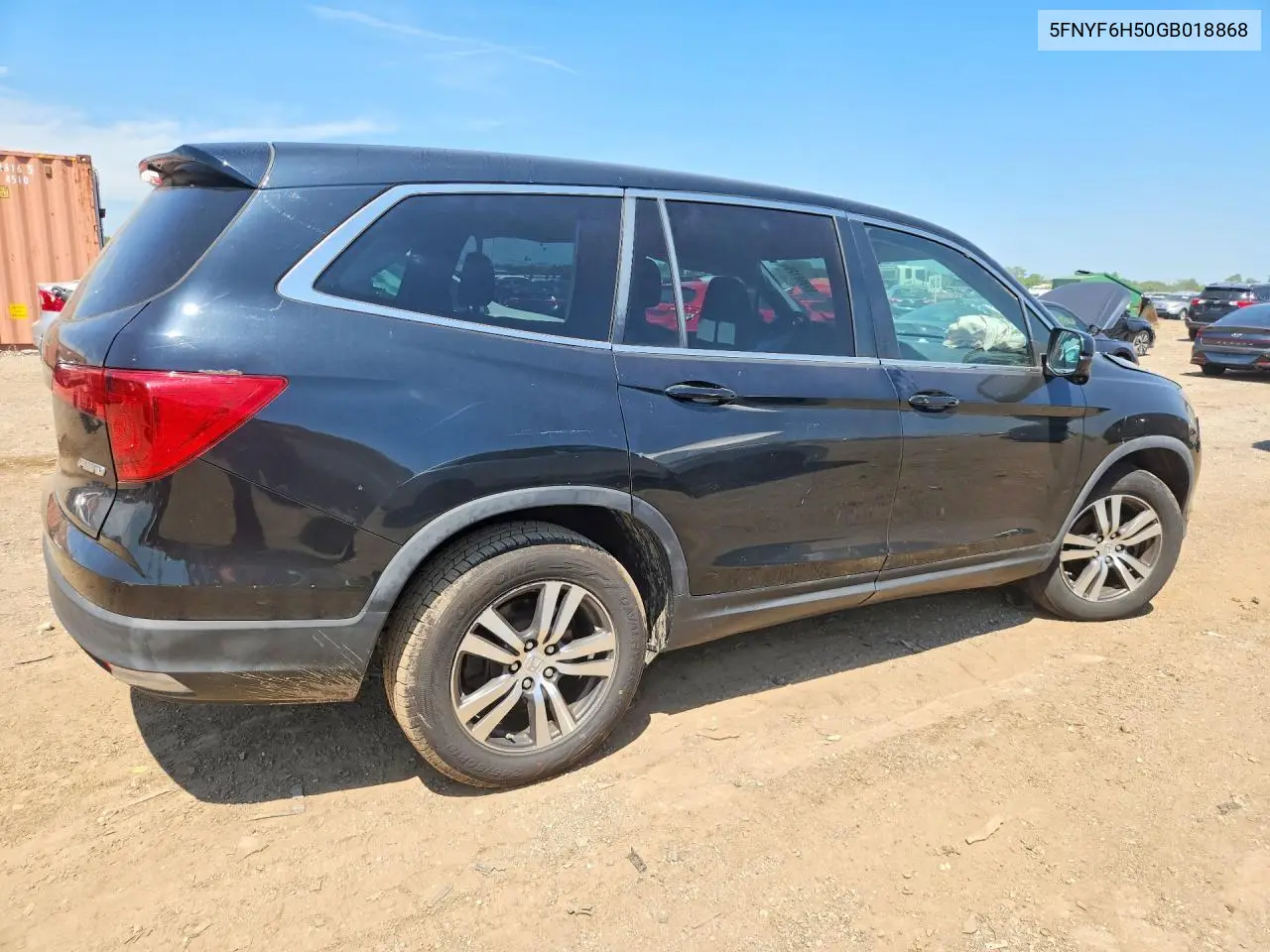 2016 Honda Pilot Exl VIN: 5FNYF6H50GB018868 Lot: 59998126