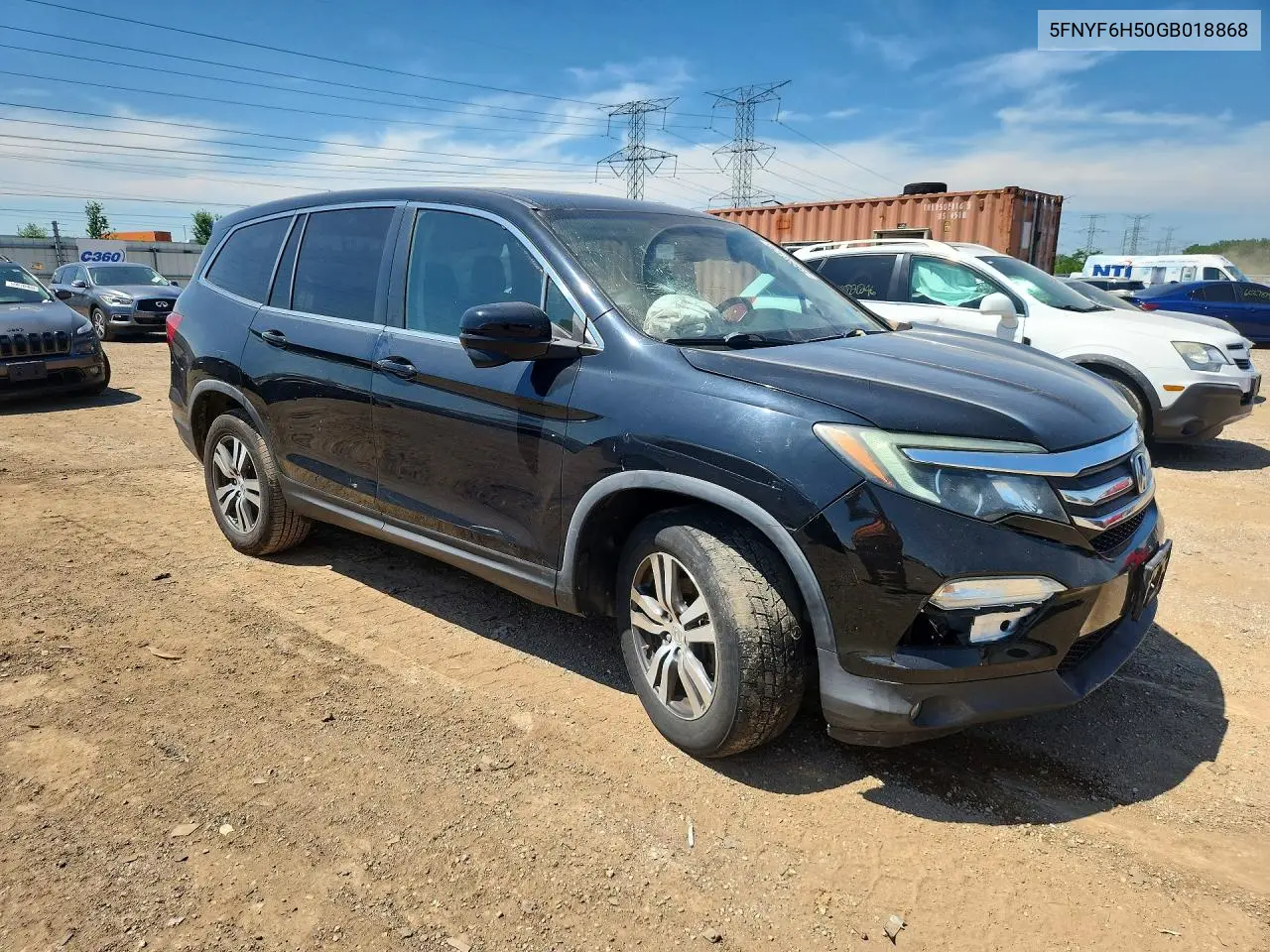 2016 Honda Pilot Exl VIN: 5FNYF6H50GB018868 Lot: 59998126