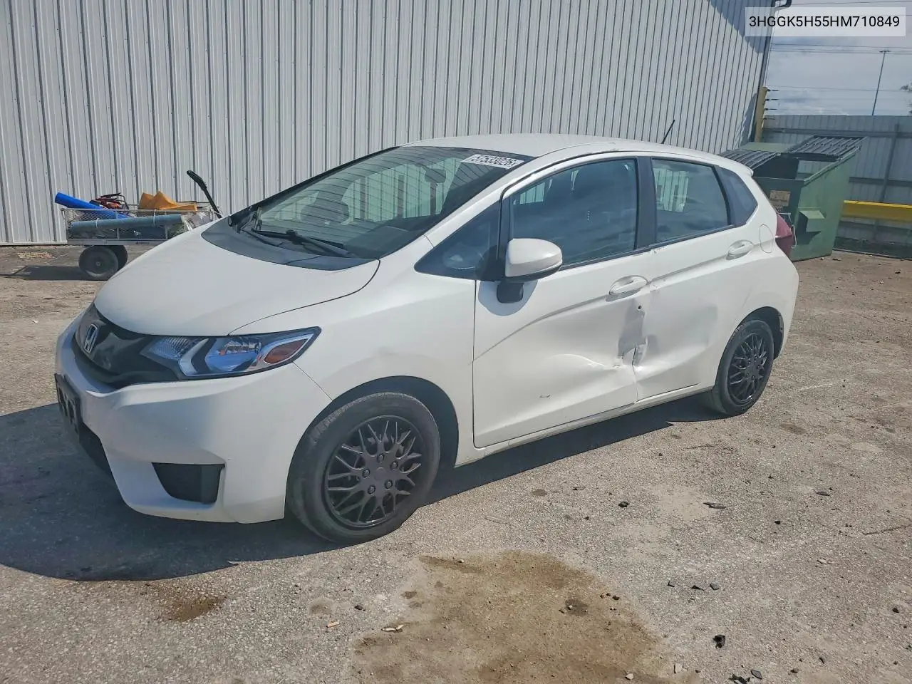 2017 Honda Fit Lx VIN: 3HGGK5H55HM710849 Lot: 57533026