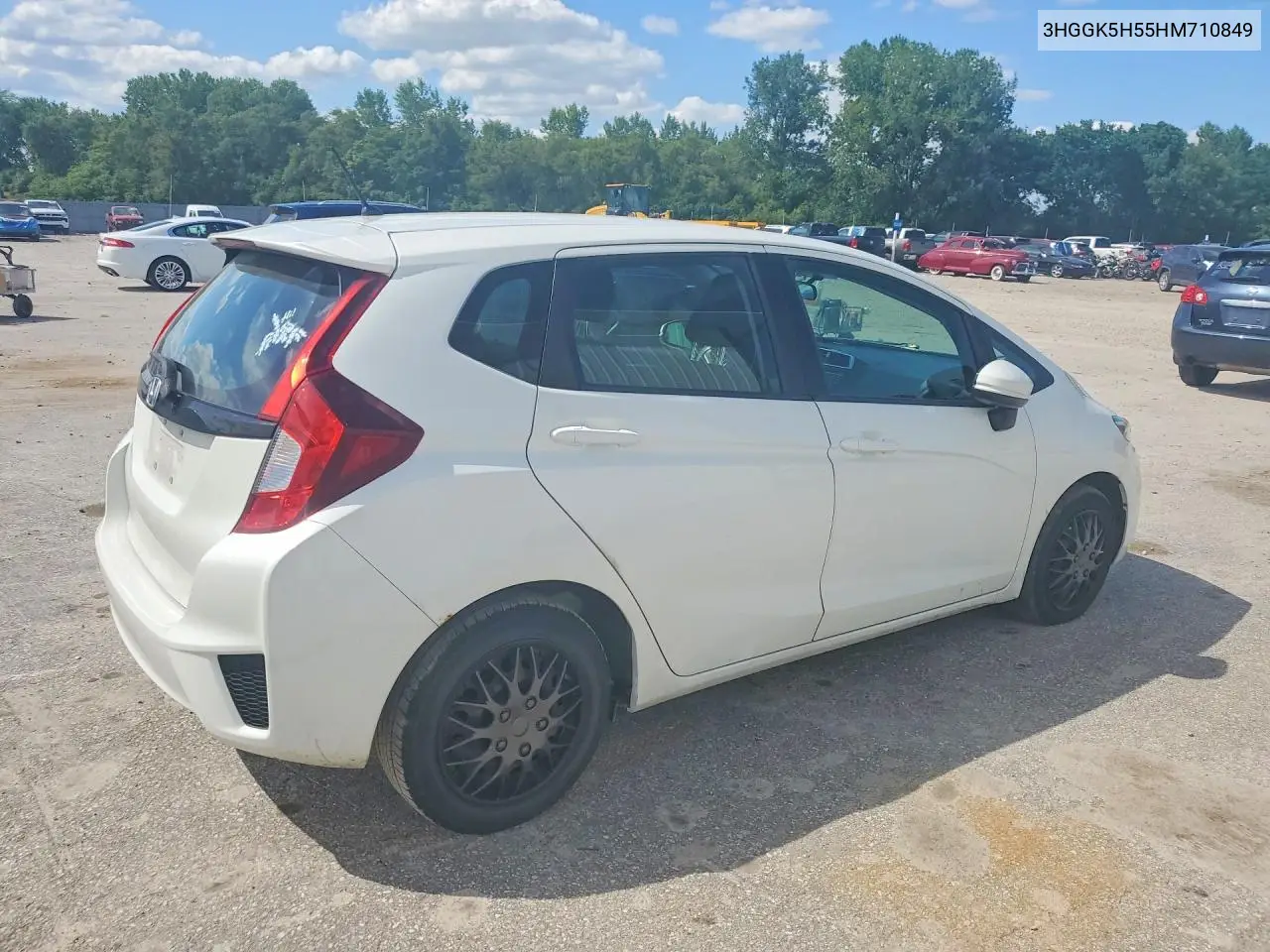 2017 Honda Fit Lx VIN: 3HGGK5H55HM710849 Lot: 57533026