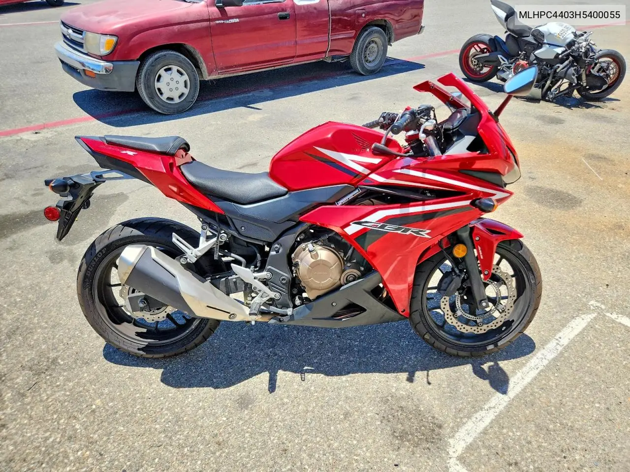 2017 Honda Cbr500 Ra-Abs VIN: MLHPC4403H5400055 Lot: 60146176
