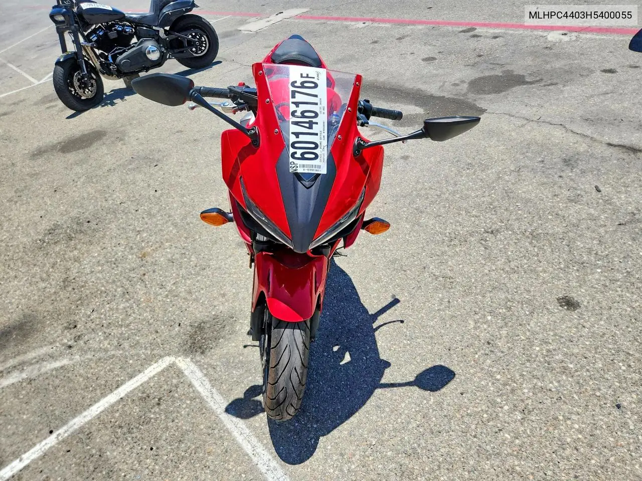 2017 Honda Cbr500 Ra-Abs VIN: MLHPC4403H5400055 Lot: 60146176