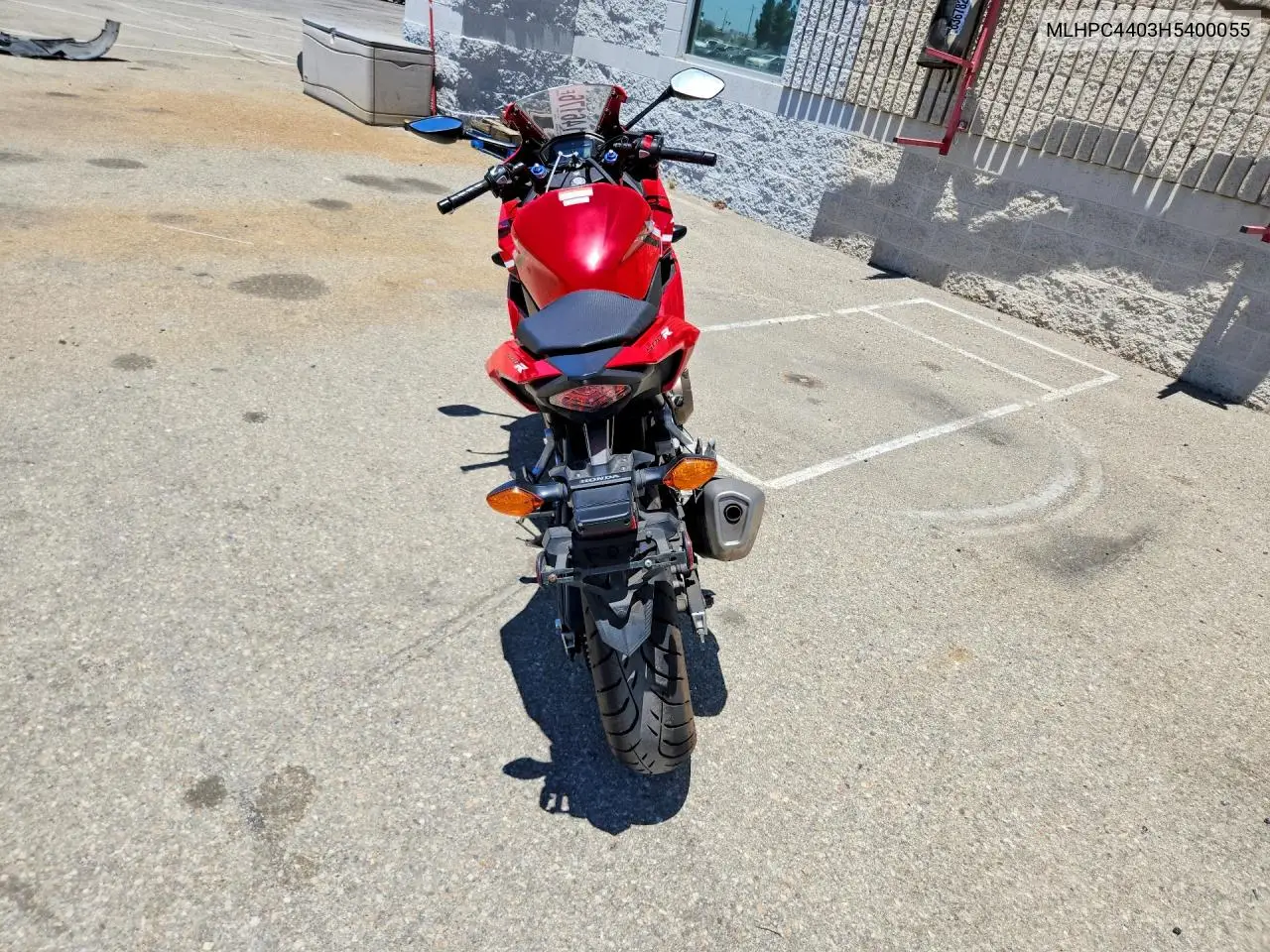 2017 Honda Cbr500 Ra-Abs VIN: MLHPC4403H5400055 Lot: 60146176