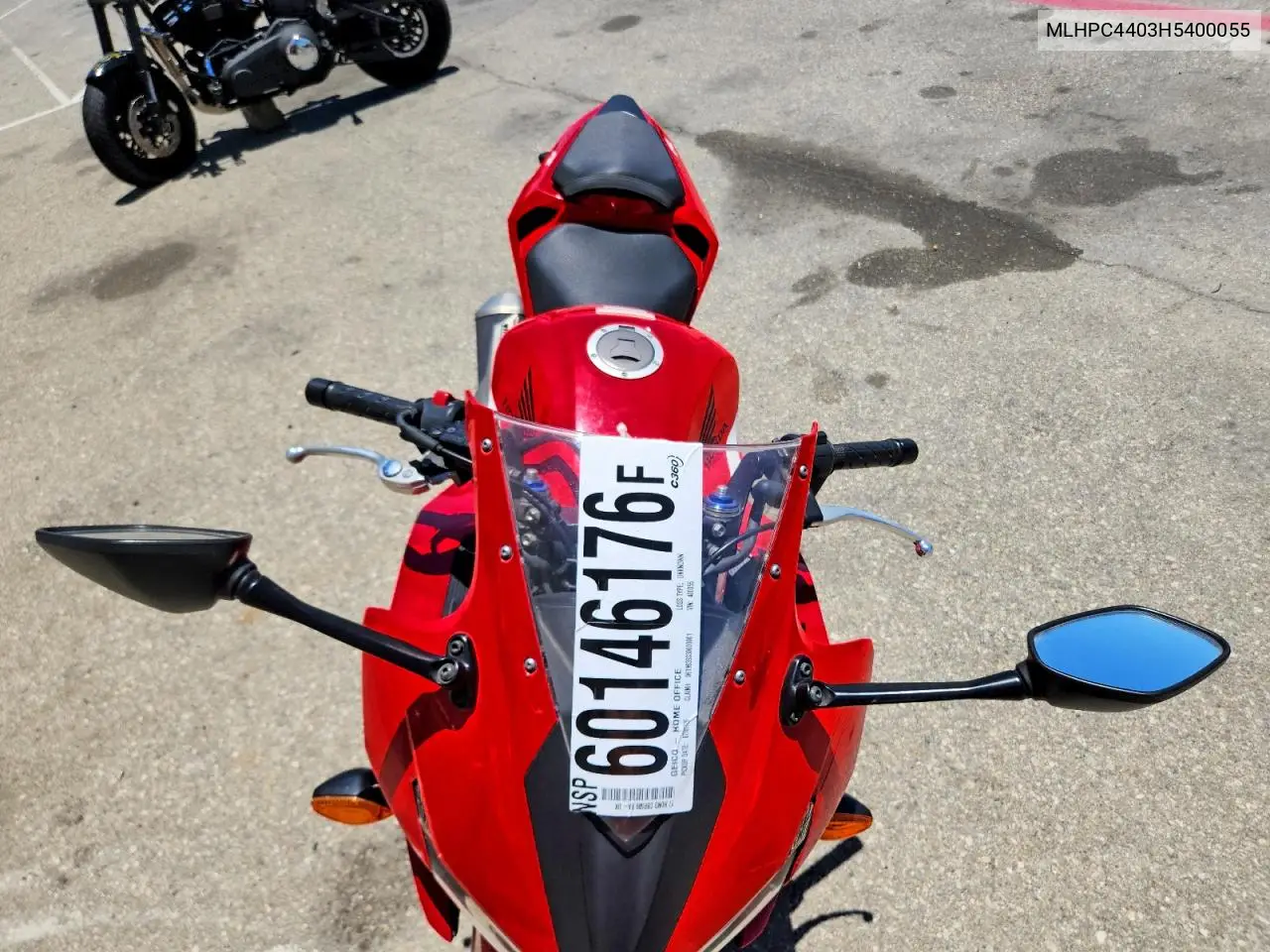 2017 Honda Cbr500 Ra-Abs VIN: MLHPC4403H5400055 Lot: 60146176