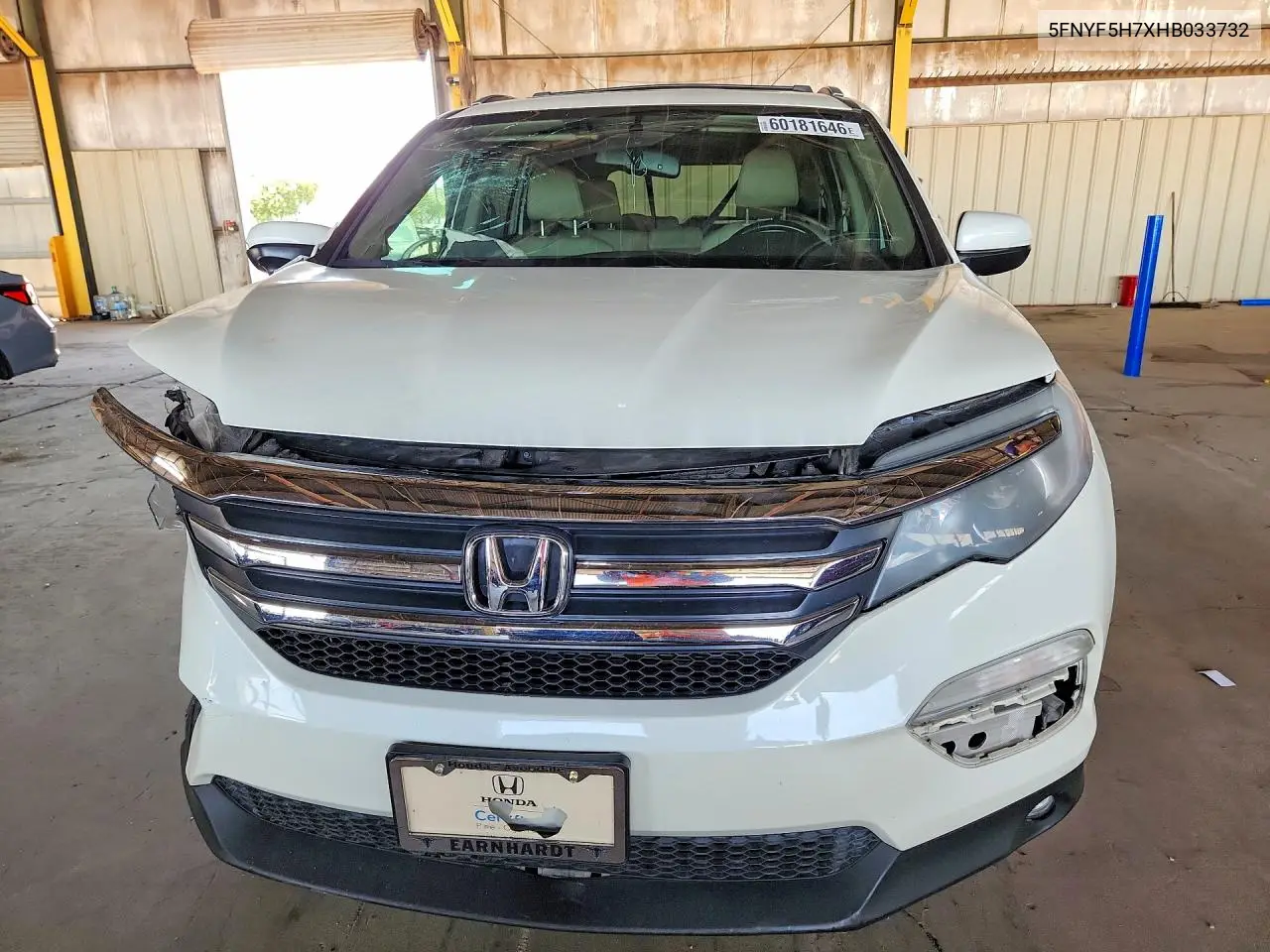2017 Honda Pilot Exln VIN: 5FNYF5H7XHB033732 Lot: 60181646