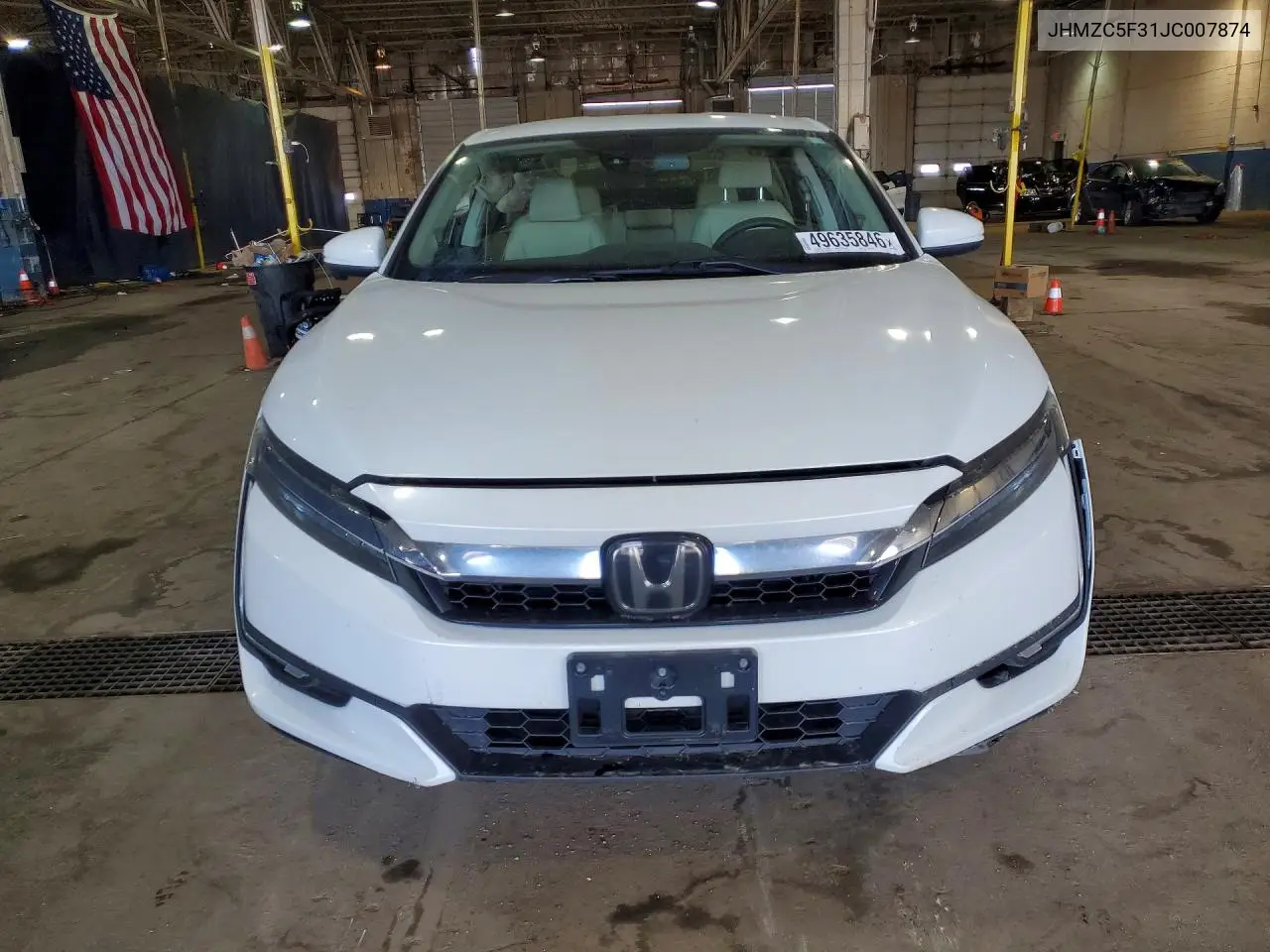 2018 Honda Clarity Touring VIN: JHMZC5F31JC007874 Lot: 49635846
