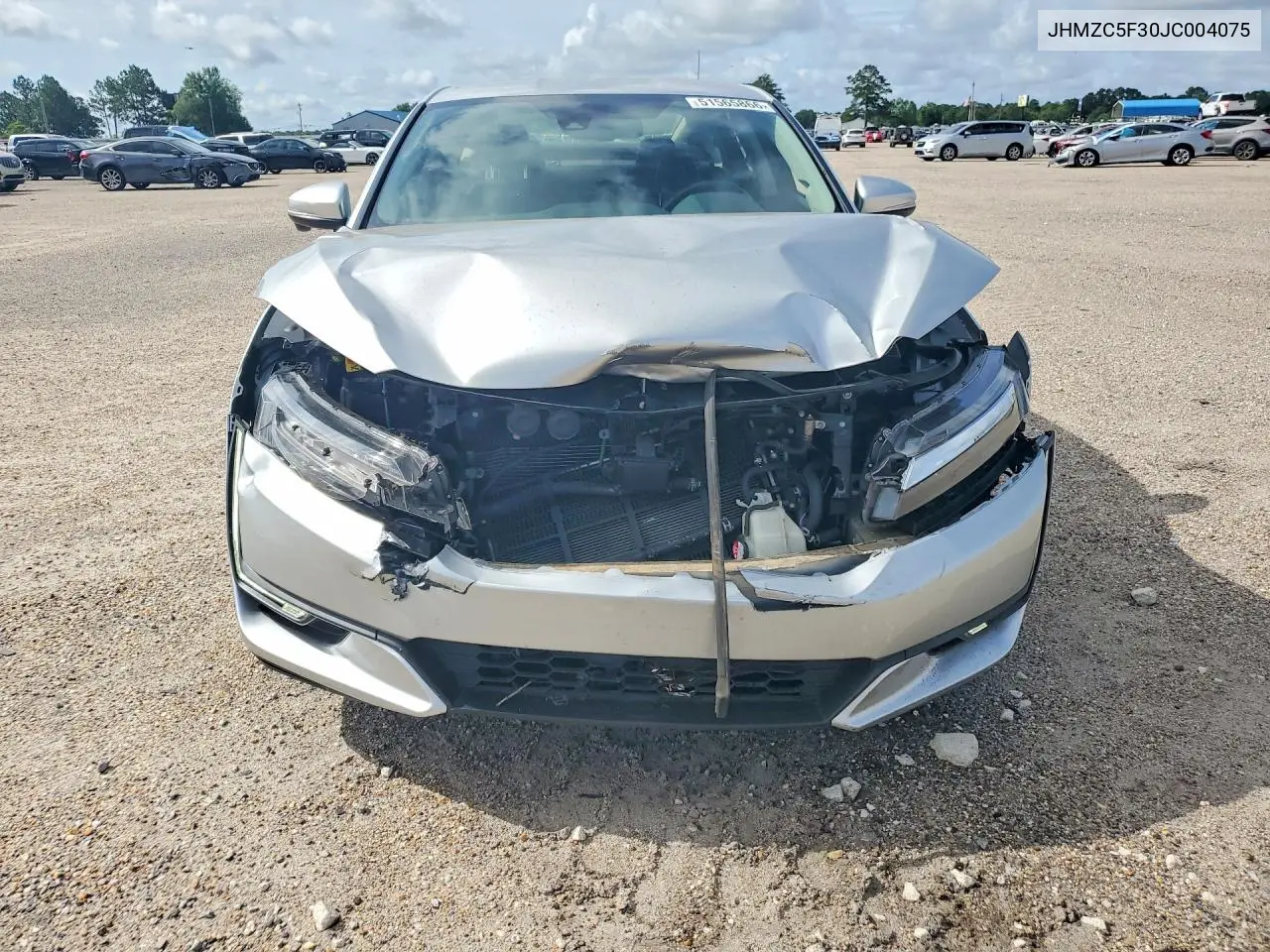 2018 Honda Clarity Touring VIN: JHMZC5F30JC004075 Lot: 51565866
