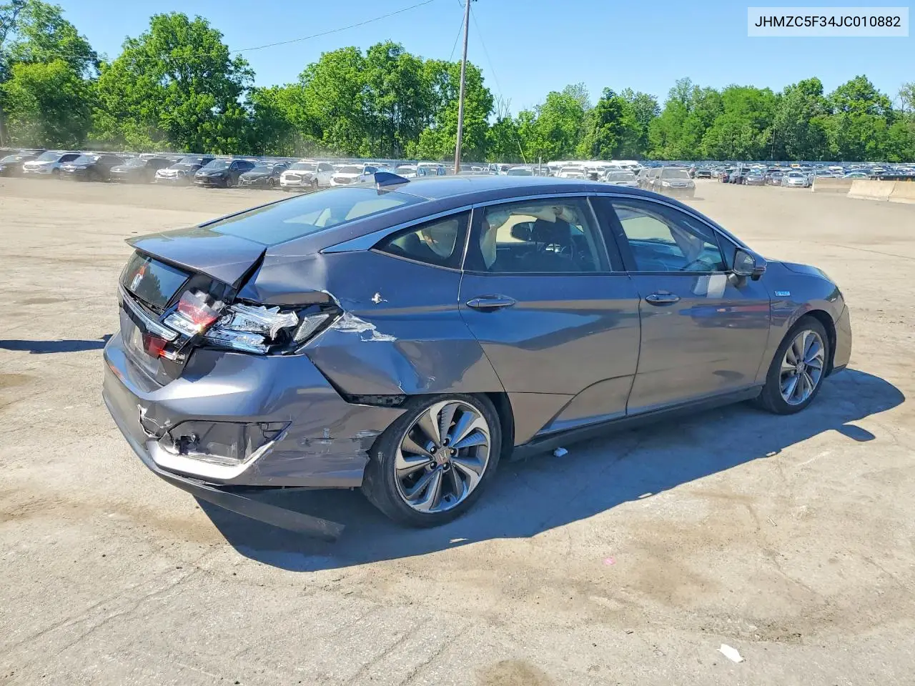 2018 Honda Clarity Touring VIN: JHMZC5F34JC010882 Lot: 56052336
