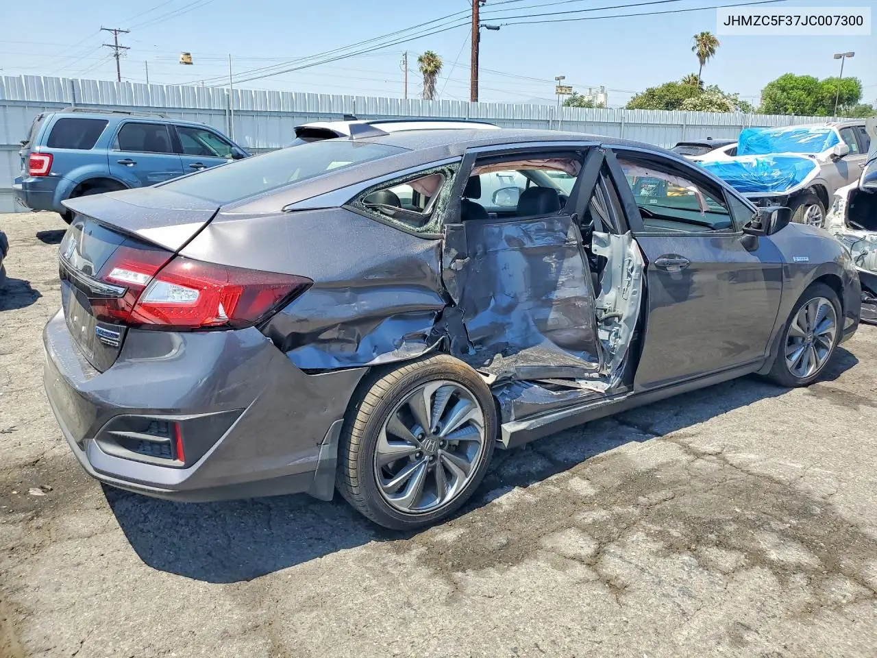 2018 Honda Clarity Touring VIN: JHMZC5F37JC007300 Lot: 56262506