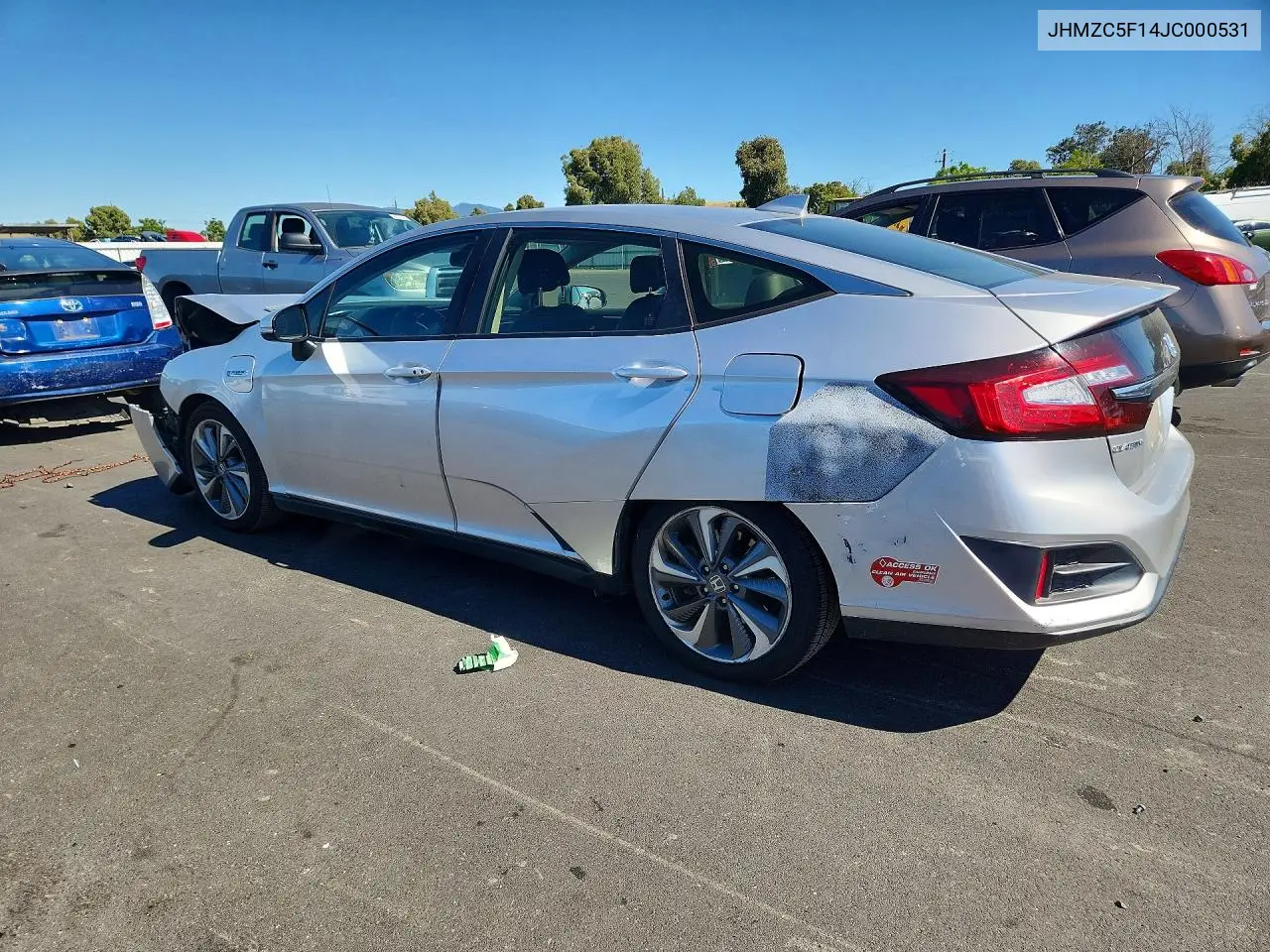 2018 Honda Clarity VIN: JHMZC5F14JC000531 Lot: 56723936