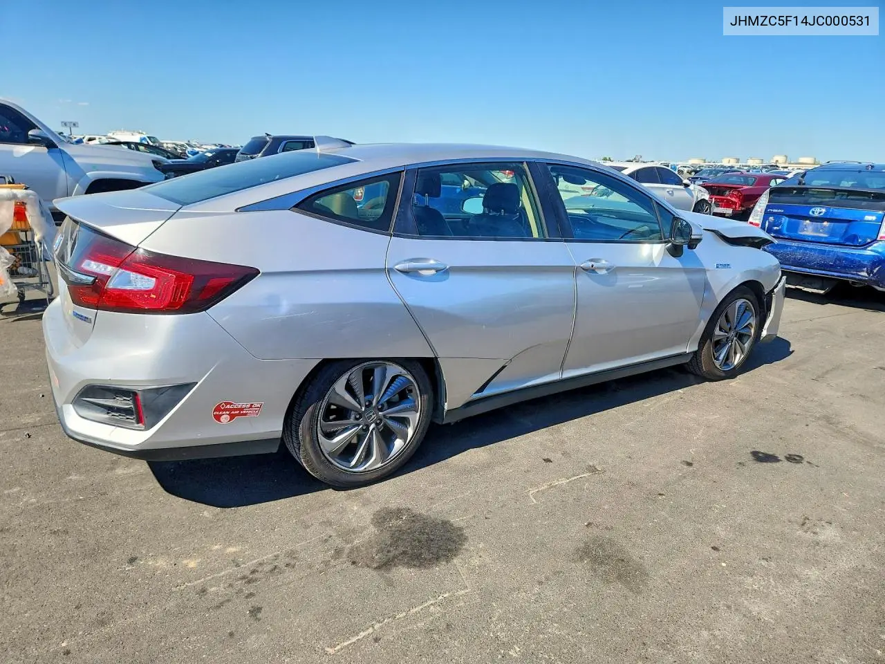 2018 Honda Clarity VIN: JHMZC5F14JC000531 Lot: 56723936