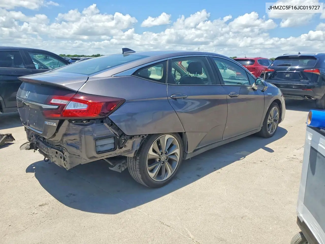 2018 Honda Clarity VIN: JHMZC5F16JC019727 Lot: 56749296