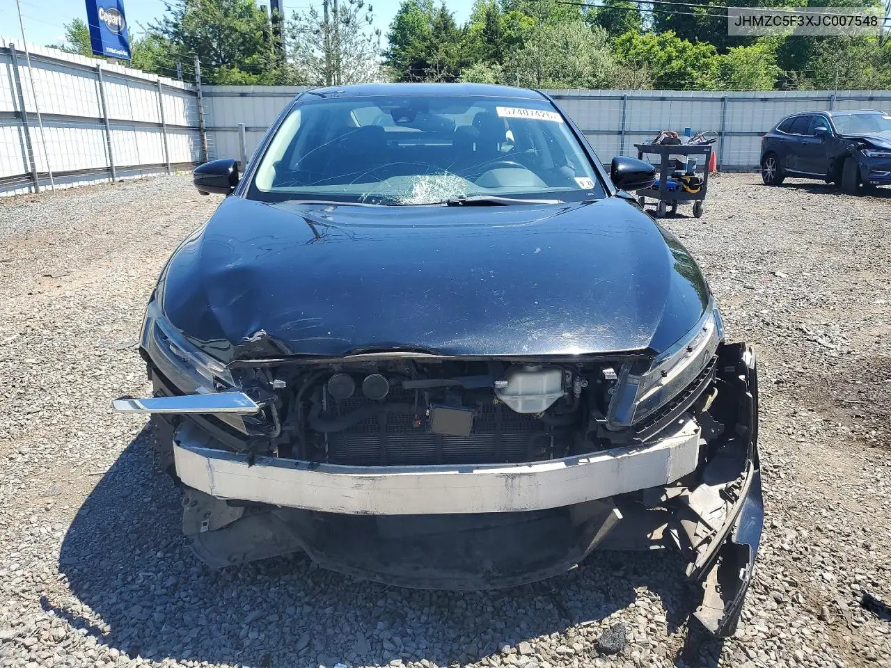 2018 Honda Clarity Touring VIN: JHMZC5F3XJC007548 Lot: 57407426