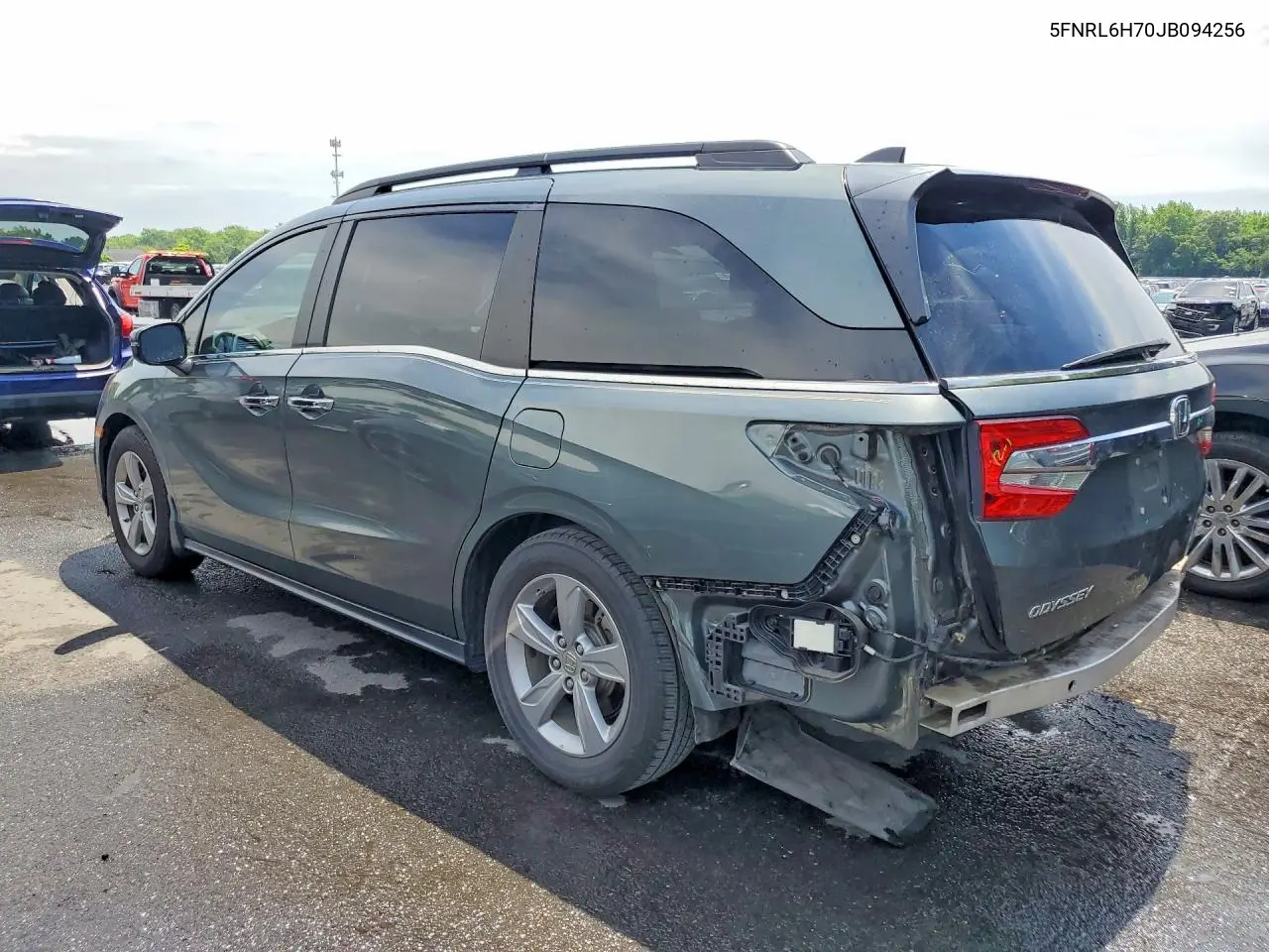 2018 Honda Odyssey Exl VIN: 5FNRL6H70JB094256 Lot: 57719346