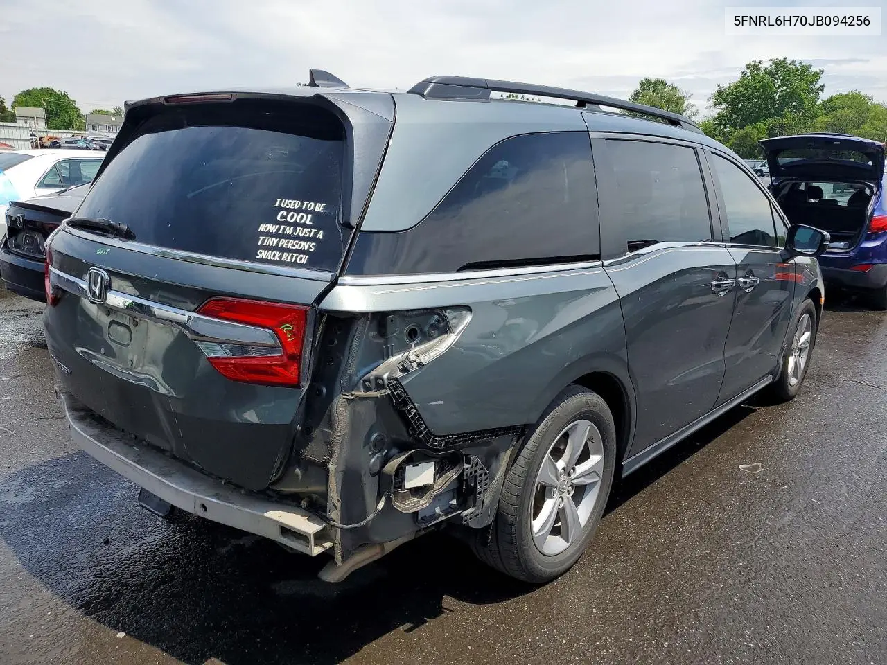 2018 Honda Odyssey Exl VIN: 5FNRL6H70JB094256 Lot: 57719346