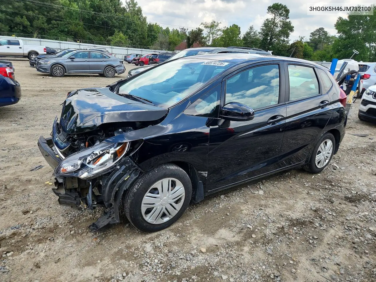 2018 Honda Fit Lx VIN: 3HGGK5H46JM732100 Lot: 58574726