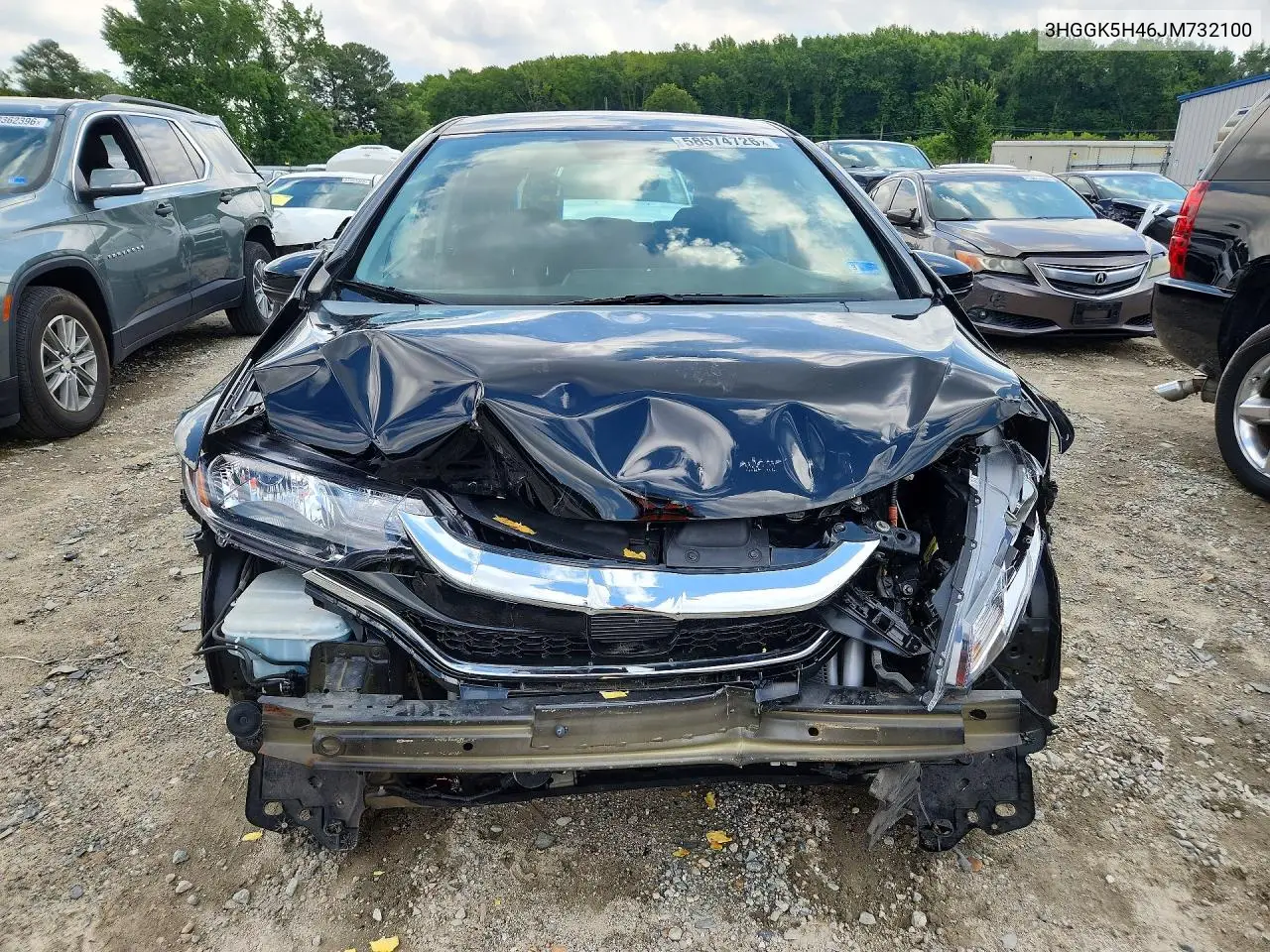 2018 Honda Fit Lx VIN: 3HGGK5H46JM732100 Lot: 58574726
