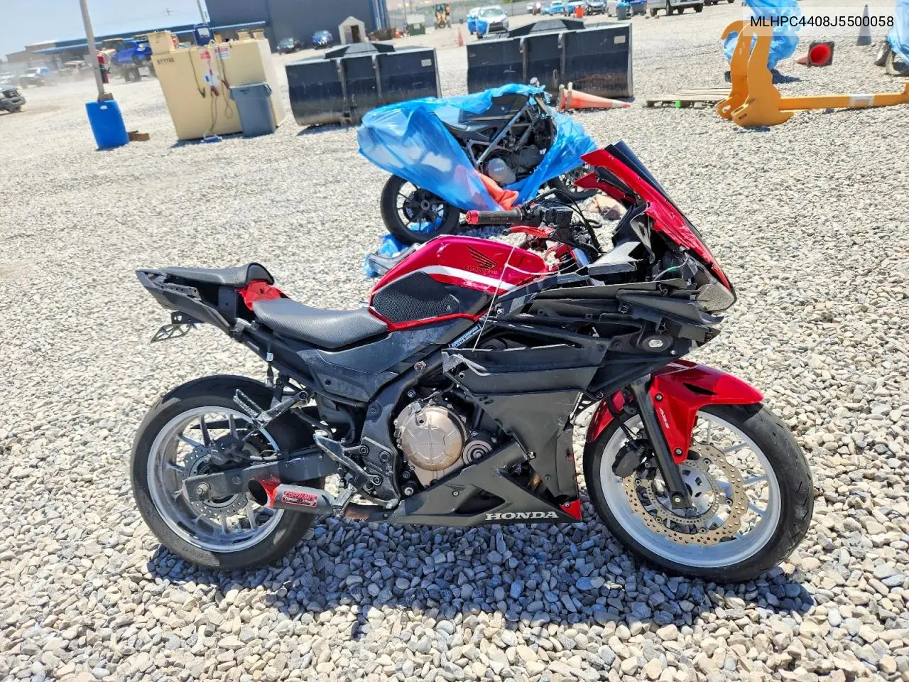 2018 Honda Cbr500 Ra-Abs VIN: MLHPC4408J5500058 Lot: 59009996