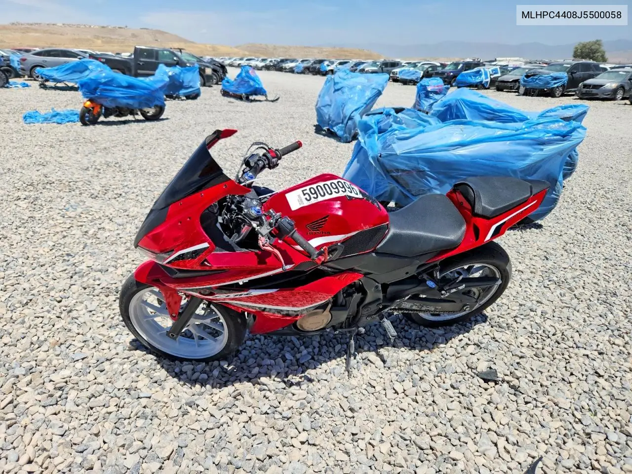 2018 Honda Cbr500 Ra-Abs VIN: MLHPC4408J5500058 Lot: 59009996