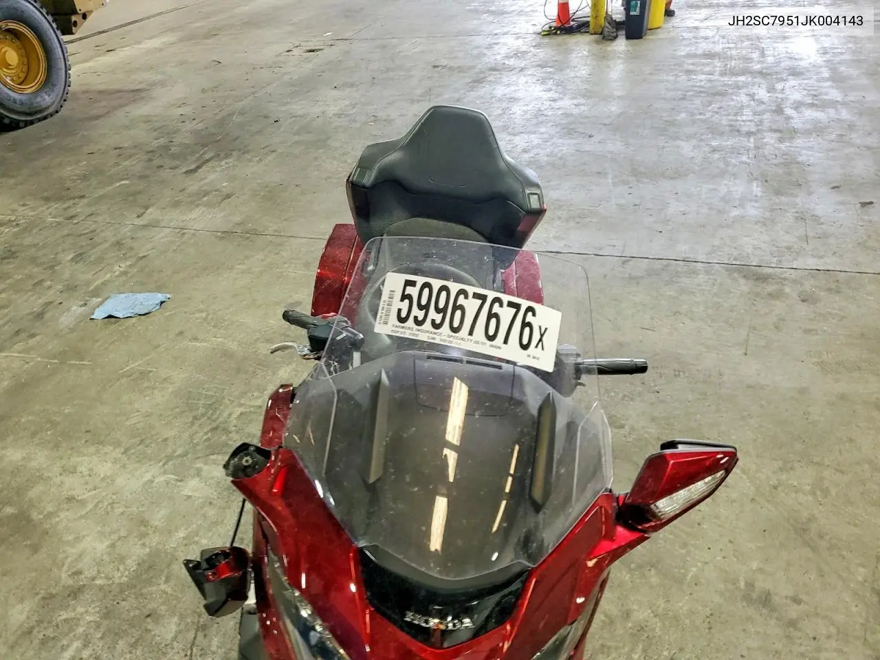 2018 Honda Gl1800 D VIN: JH2SC7951JK004143 Lot: 59967676