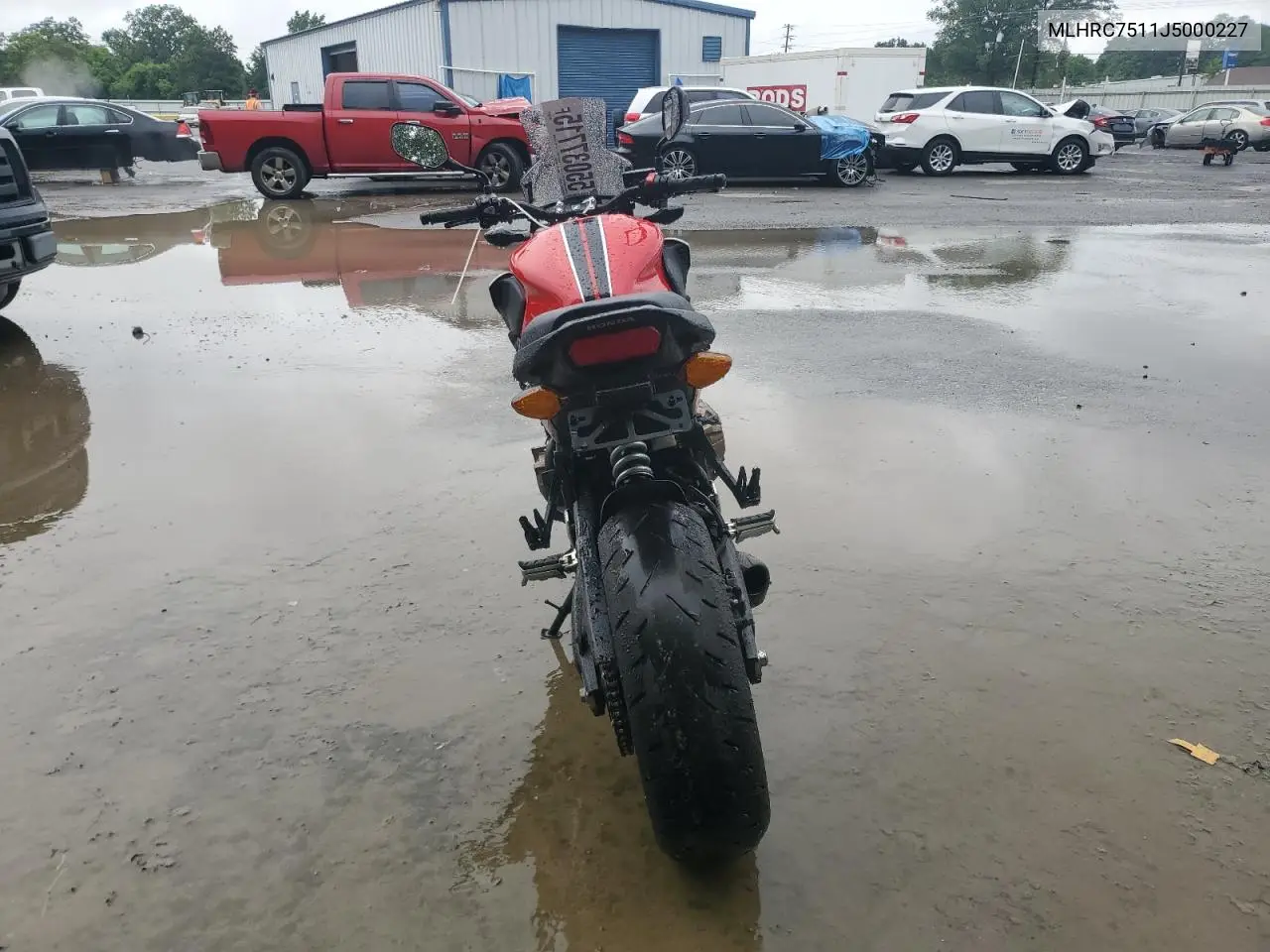2018 Honda Cb650 F VIN: MLHRC7511J5000227 Lot: 72620375