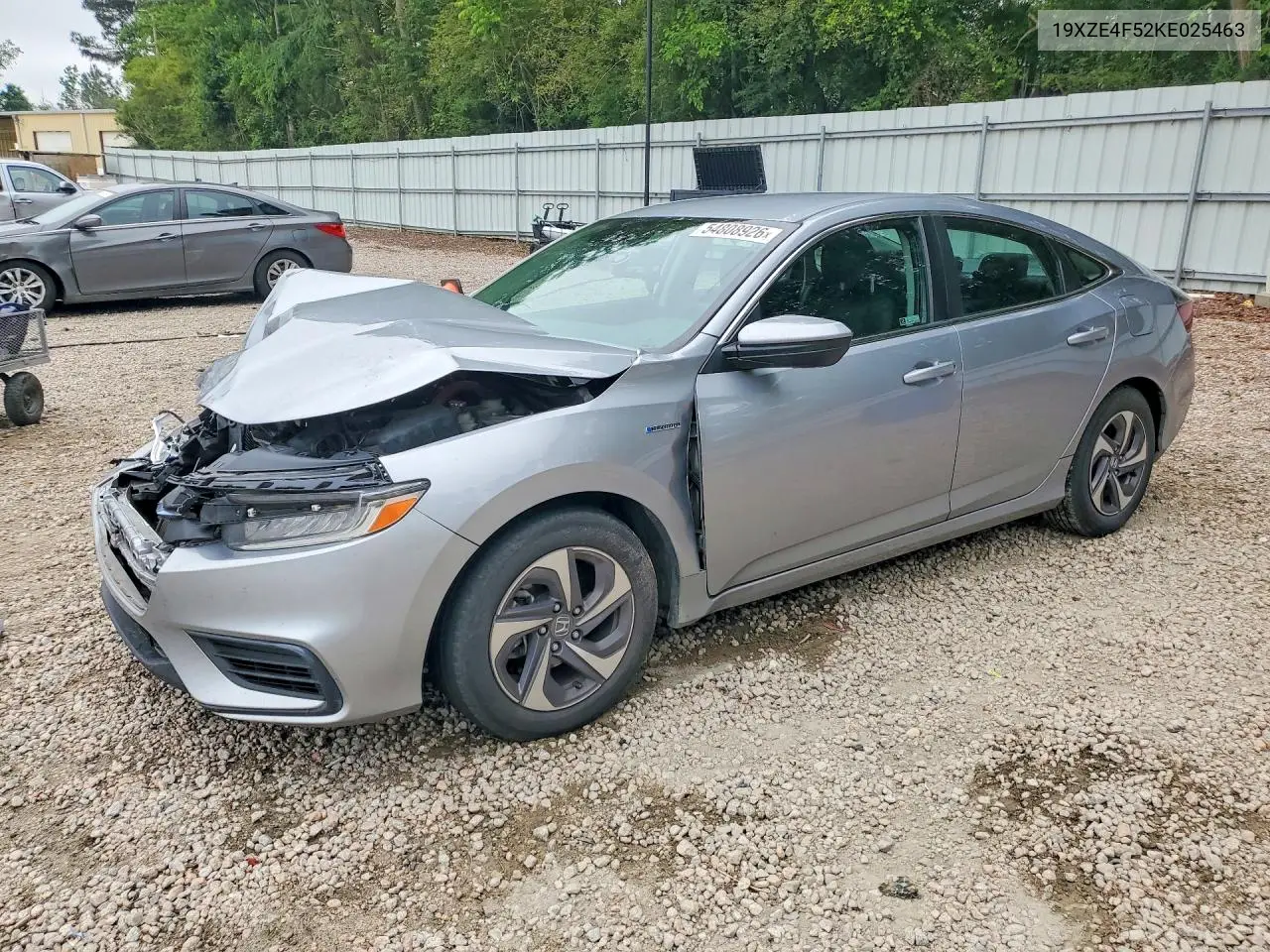 2019 Honda Insight Ex VIN: 19XZE4F52KE025463 Lot: 54808926