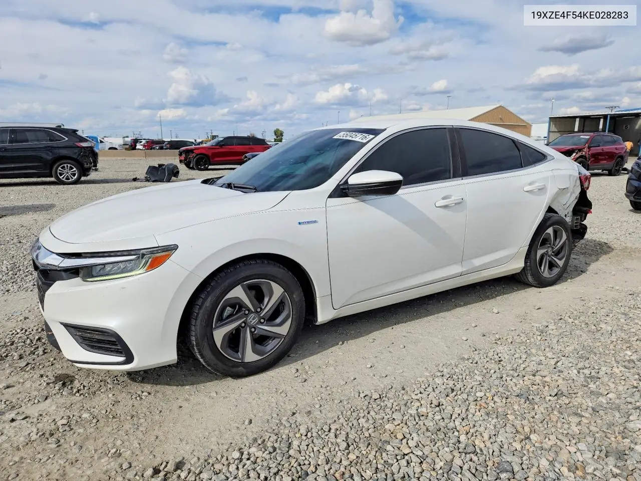 2019 Honda Insight Ex VIN: 19XZE4F54KE028283 Lot: 55045716