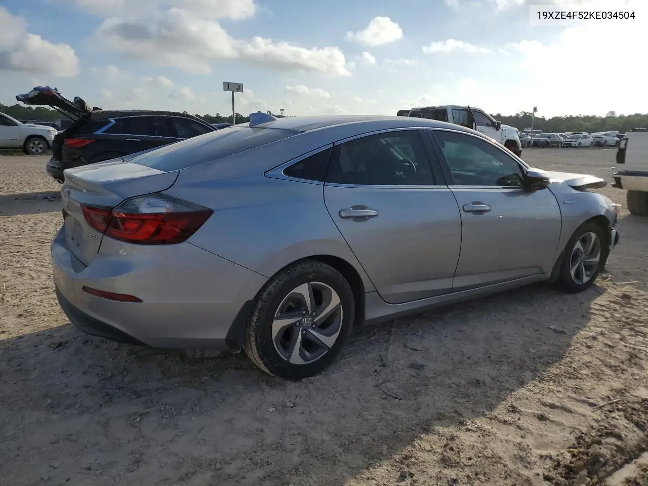 2019 Honda Insight Ex VIN: 19XZE4F52KE034504 Lot: 56626496