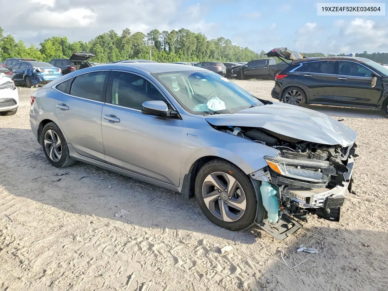 2019 Honda Insight Ex VIN: 19XZE4F52KE034504 Lot: 56626496