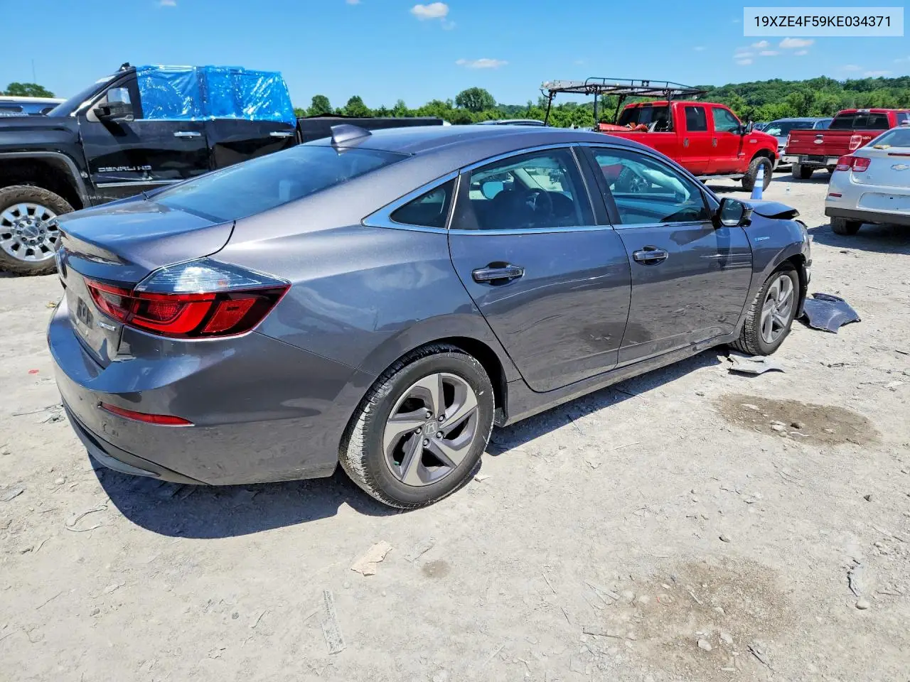 2019 Honda Insight Ex VIN: 19XZE4F59KE034371 Lot: 57150606