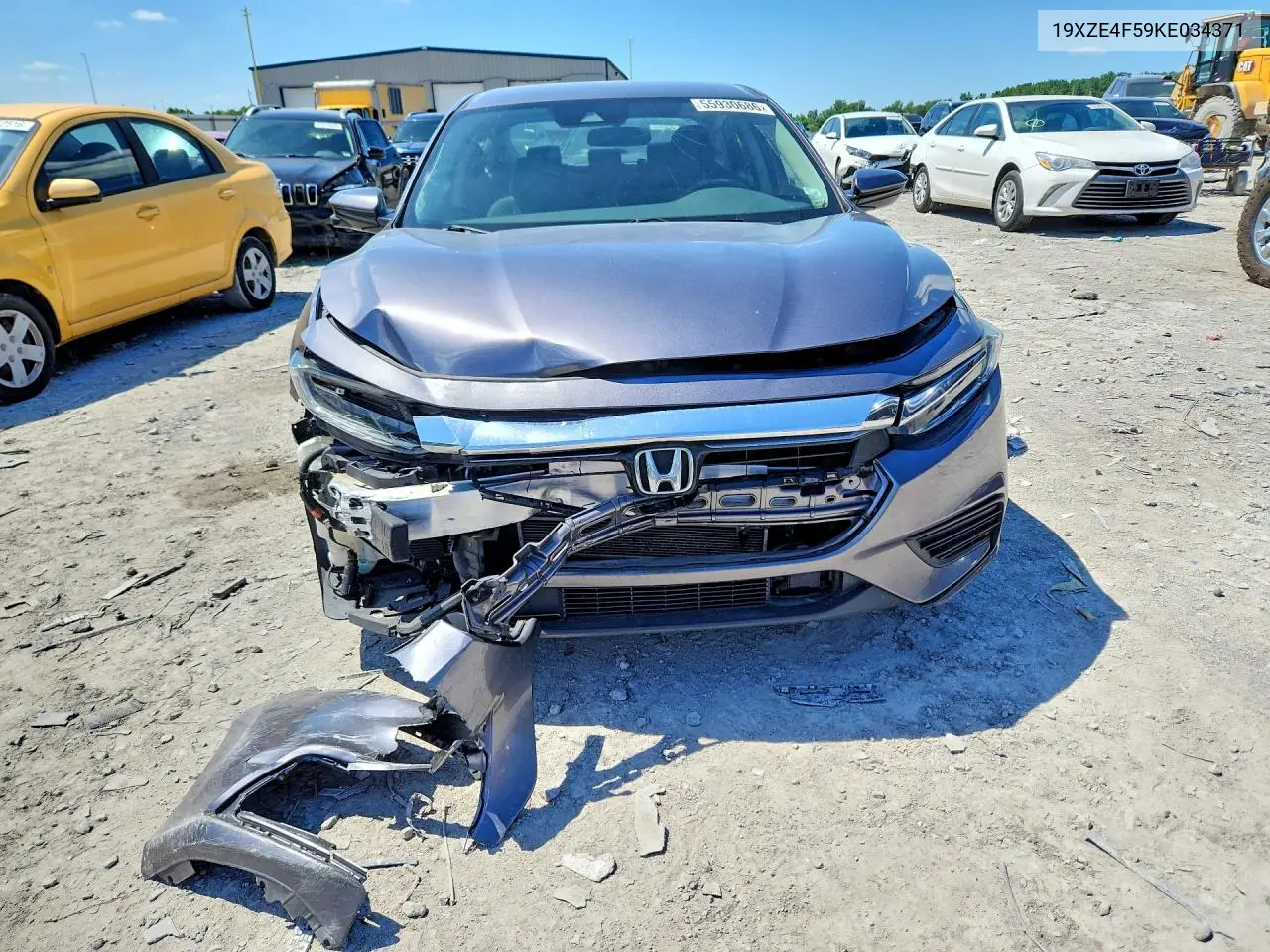 2019 Honda Insight Ex VIN: 19XZE4F59KE034371 Lot: 57150606