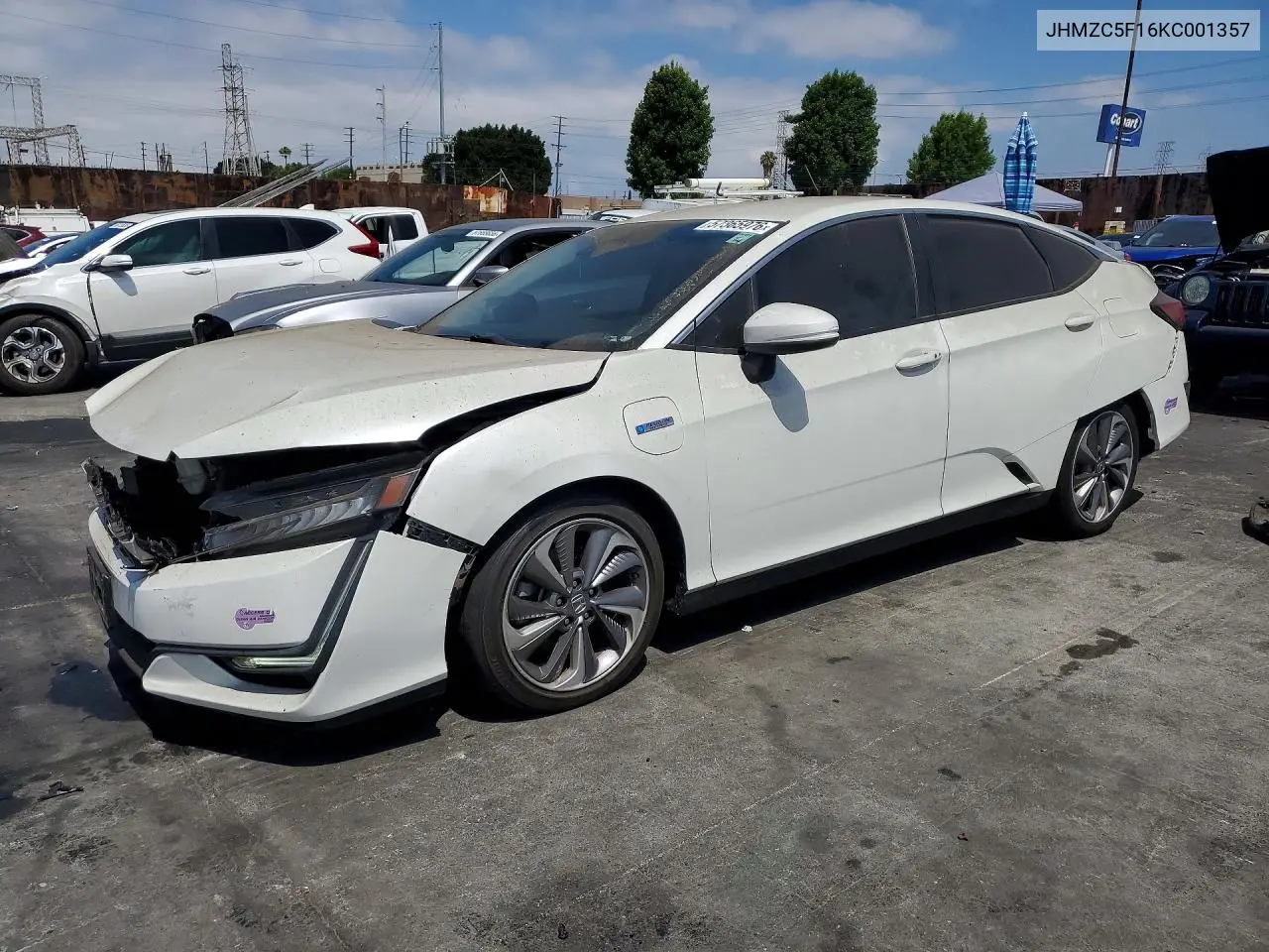 2019 Honda Clarity VIN: JHMZC5F16KC001357 Lot: 57365976