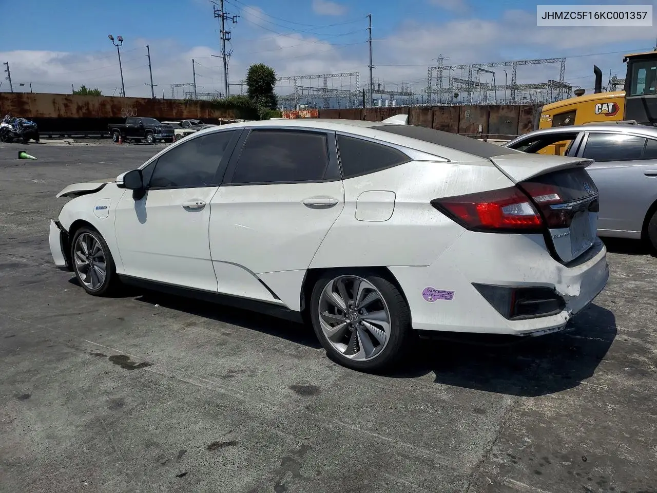 2019 Honda Clarity VIN: JHMZC5F16KC001357 Lot: 57365976
