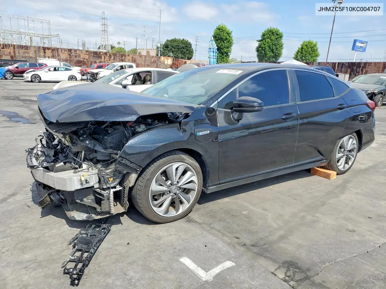 2019 Honda Clarity VIN: JHMZC5F10KC004707 Lot: 57716136