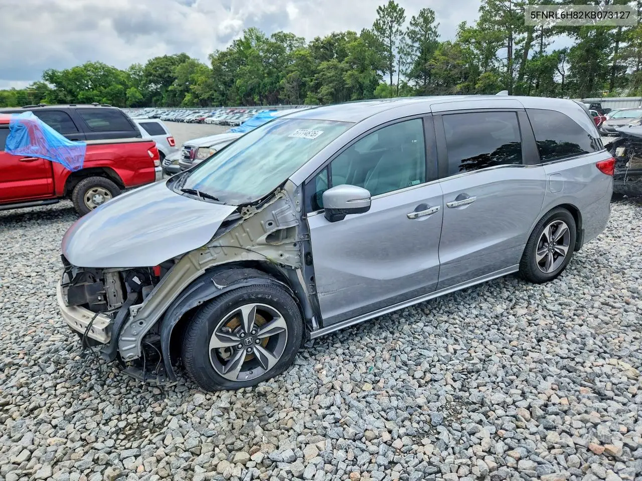 2019 Honda Odyssey Touring VIN: 5FNRL6H82KB073127 Lot: 57774876