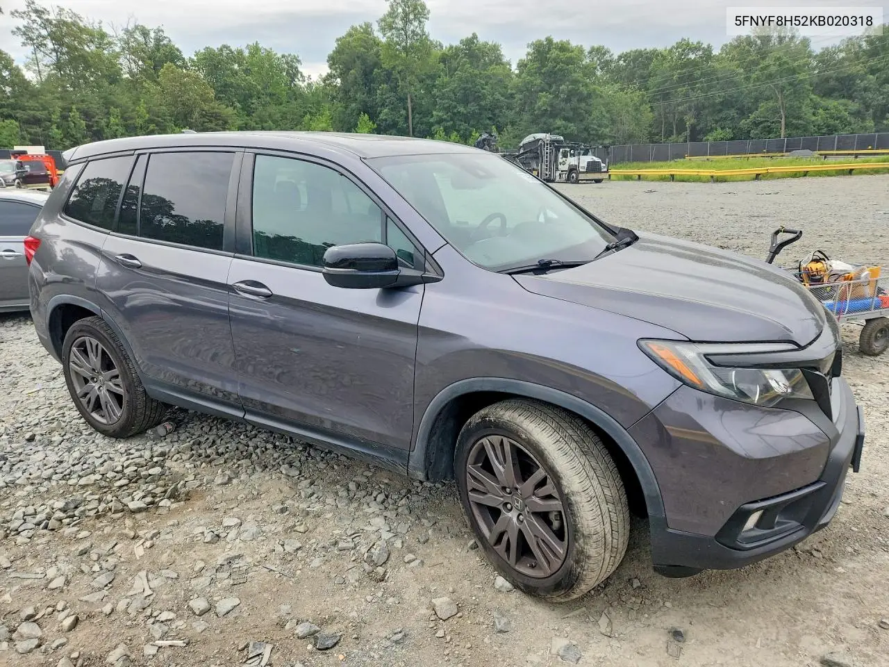 2019 Honda Passport Exl VIN: 5FNYF8H52KB020318 Lot: 57986966