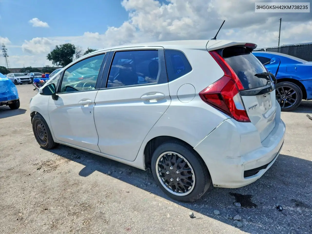 2019 Honda Fit Lx VIN: 3HGGK5H42KM738235 Lot: 58229306