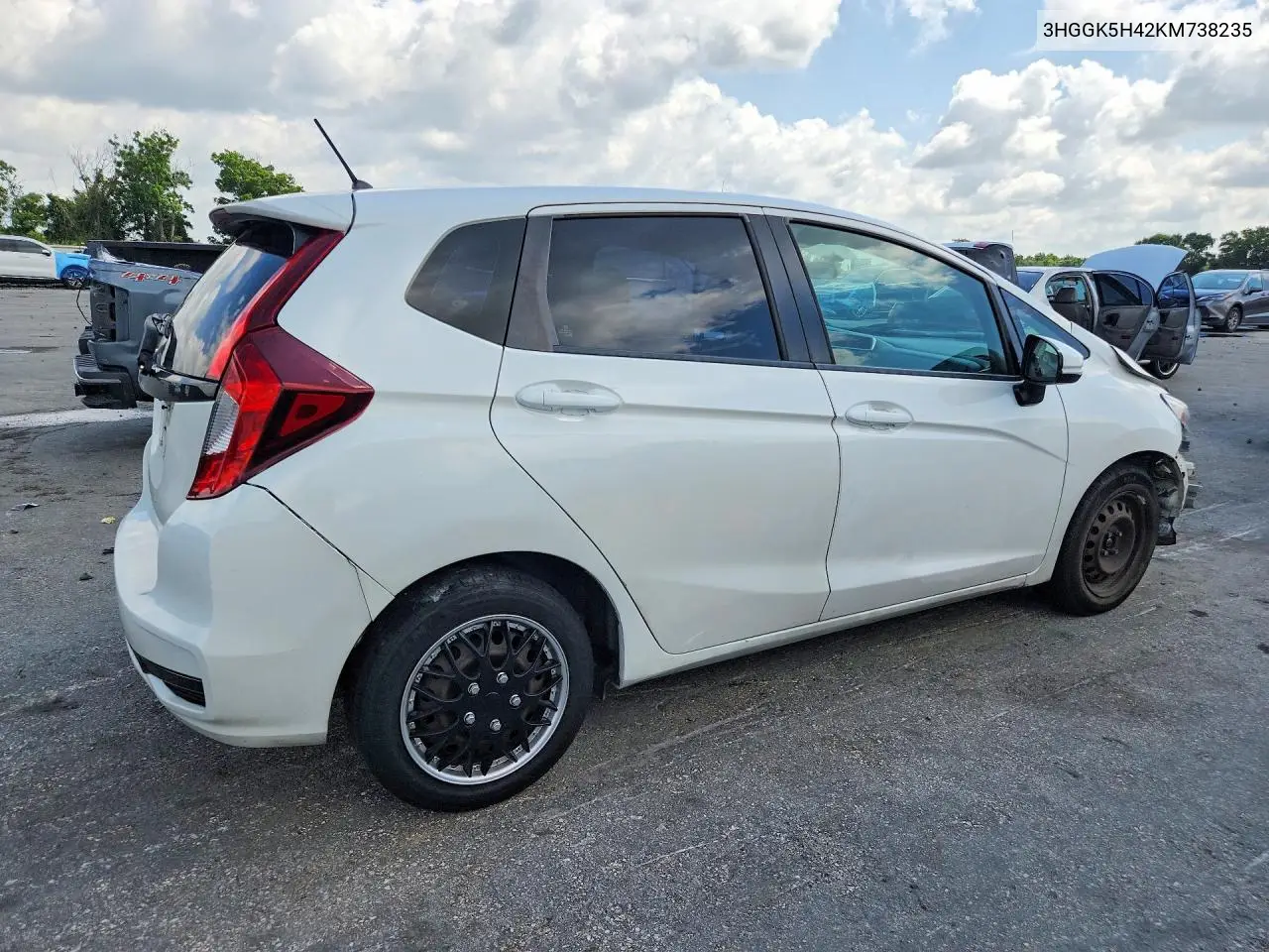 2019 Honda Fit Lx VIN: 3HGGK5H42KM738235 Lot: 58229306