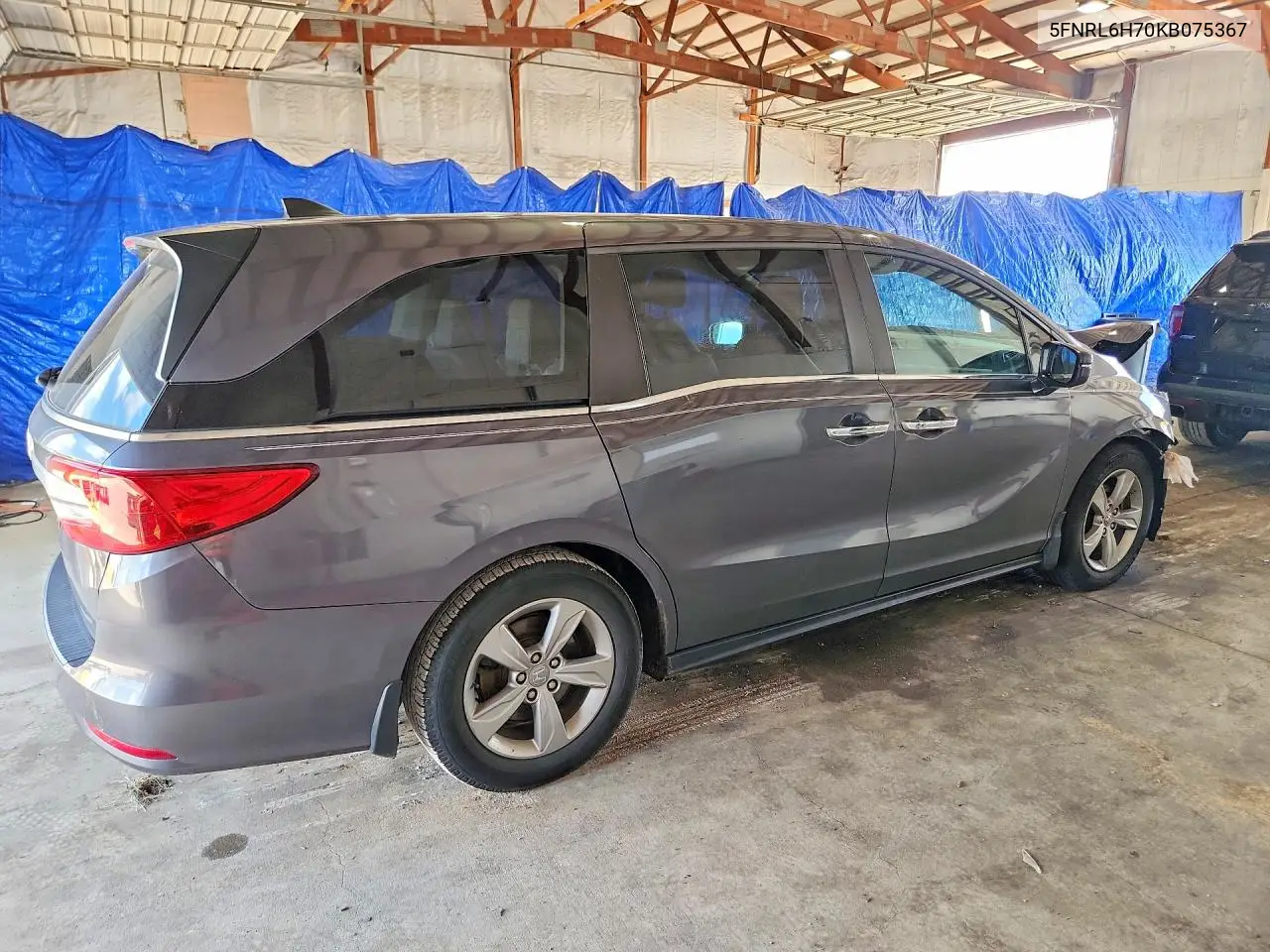 2019 Honda Odyssey Exl VIN: 5FNRL6H70KB075367 Lot: 58231676