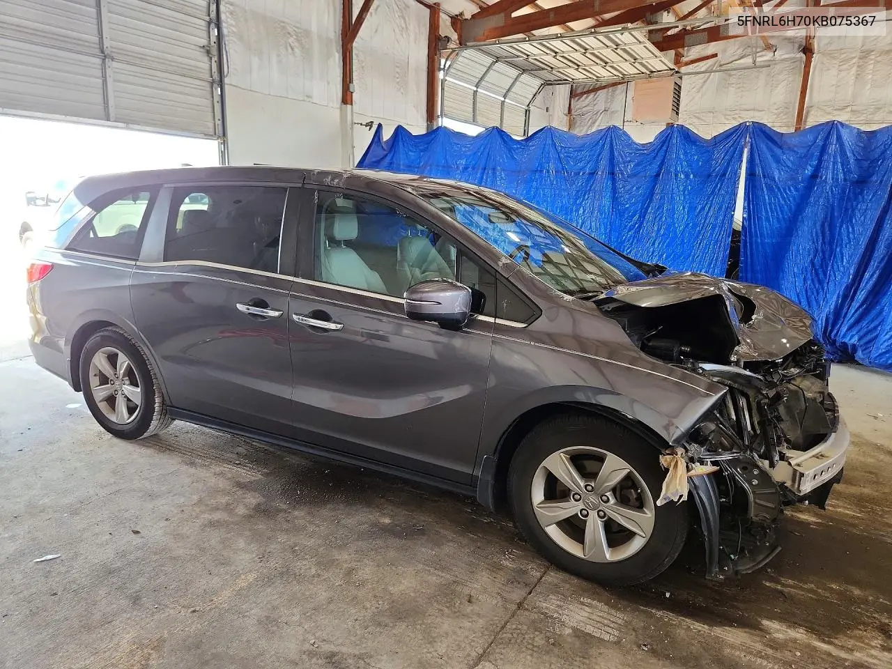 2019 Honda Odyssey Exl VIN: 5FNRL6H70KB075367 Lot: 58231676