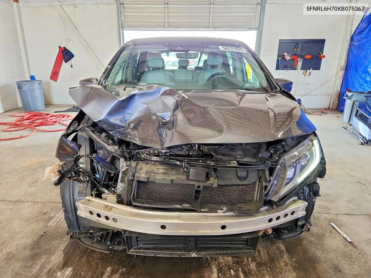 2019 Honda Odyssey Exl VIN: 5FNRL6H70KB075367 Lot: 58231676