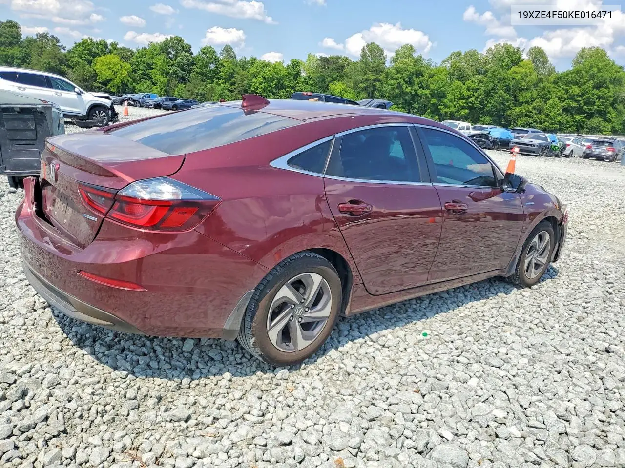 2019 Honda Insight Ex VIN: 19XZE4F50KE016471 Lot: 58972276